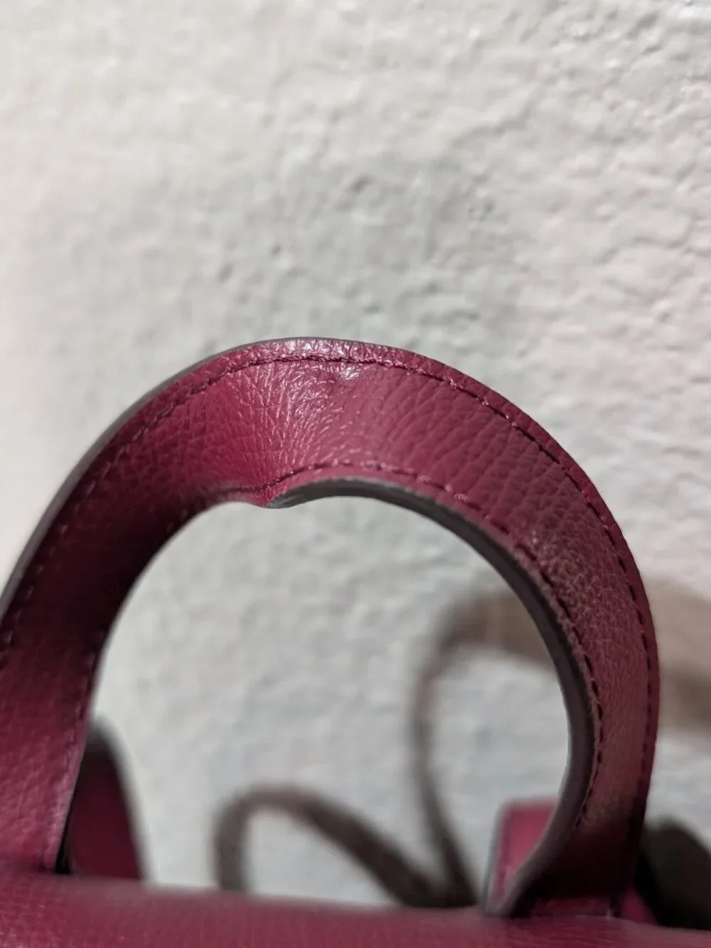 Kate Spade Darcy Flap Backpack Grain Leather WKR00548 Burgundy Drawstring